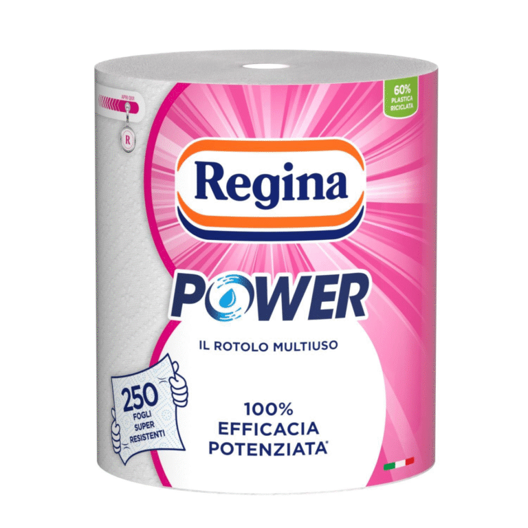Кухненска ролка Regina Power – 1 брой с 250 листа, здрава и абсорбираща.