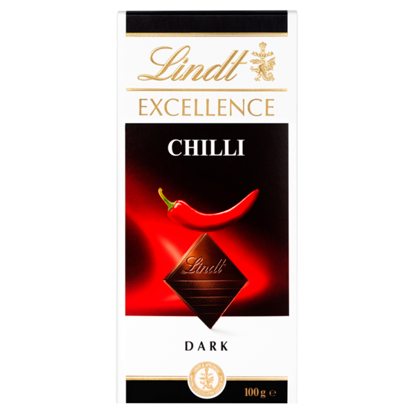 Lindt Excellence тъмен шоколад с чили, опаковка 100 г