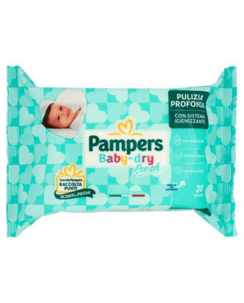 Опаковка с 50 броя мокри кърпи Pampers Baby-Dry Fresh за бебета