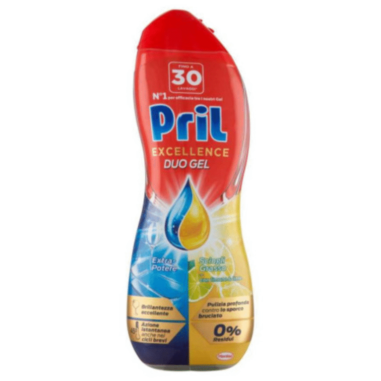 Бутилка 540 ml гел препарат за съдове Pril Lavastov Gold Lemon за 30 измивания