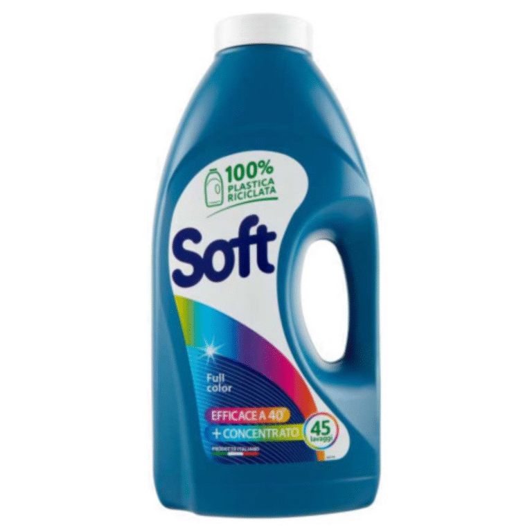 Бутилка 2250 ml течен перилен препарат Soft Lavatrice Full Color за цветни дрехи