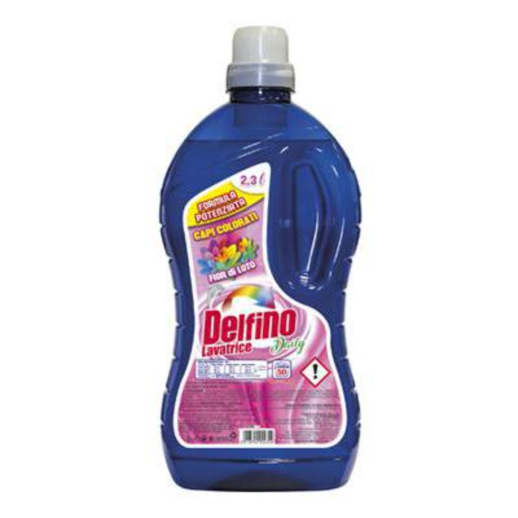 Бутилка Delfino течен перилен препарат Цвят От Лотус – 50 пранета с флорален аромат.