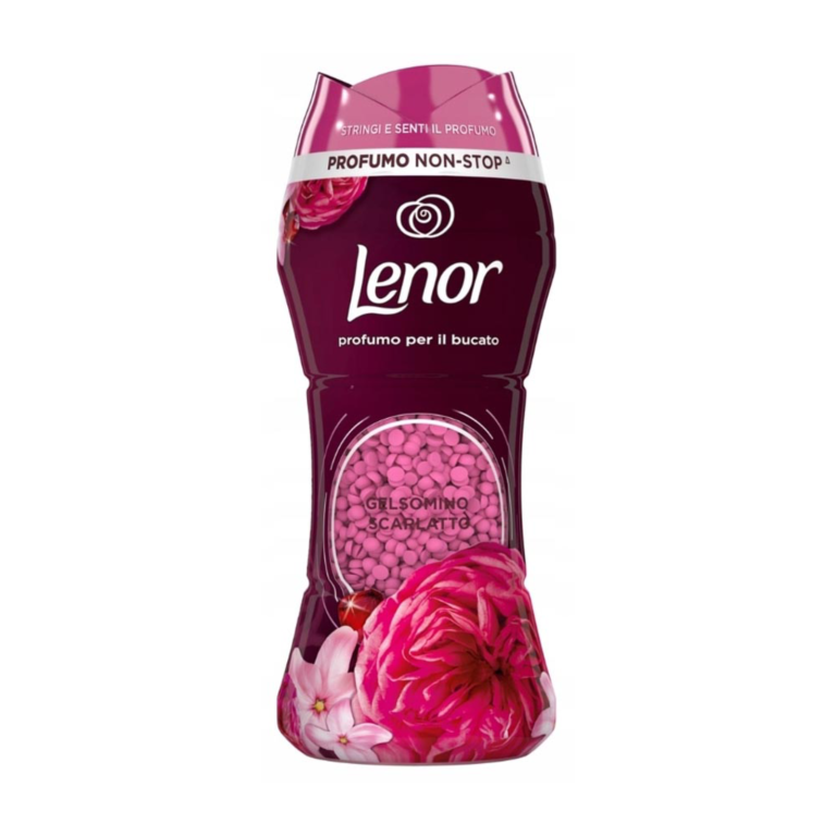 Опаковка парфюмни перли Lenor Червен Жасмин, 210 грама.