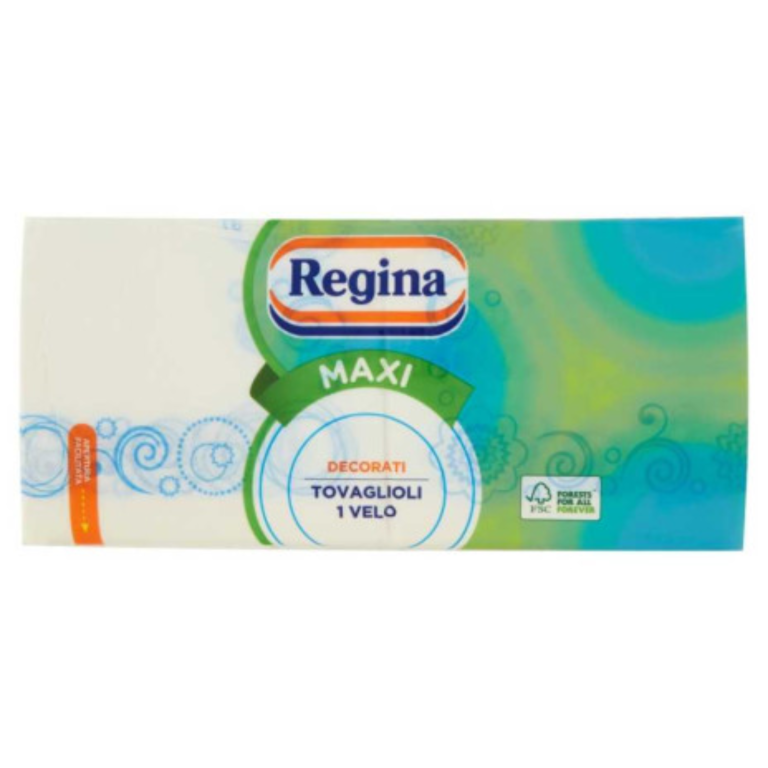 Maxi декорирани салфетки Regina с елегантен дизайн, подходящи за трапеза.