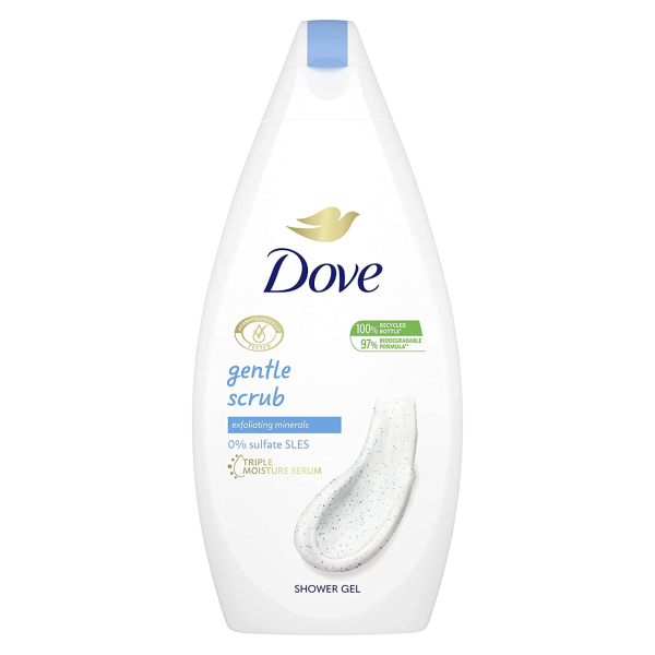 Душ гел Dove Gentle Scrub 500 мл с микрочастици за ексфолиране