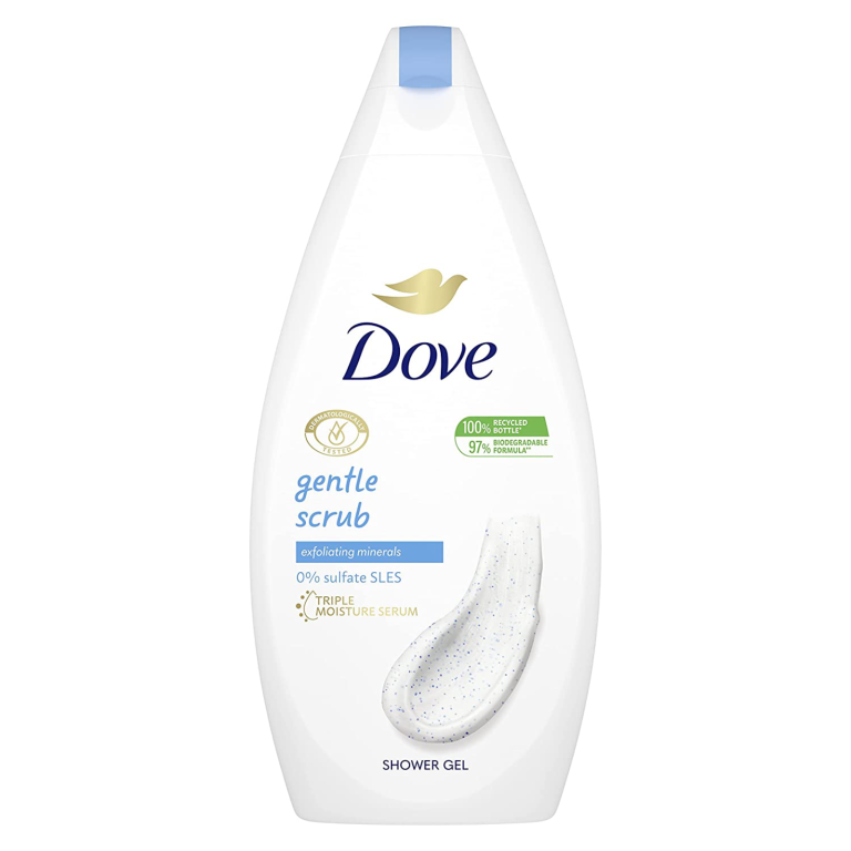 Душ гел Dove Gentle Scrub 500 мл с микрочастици за ексфолиране