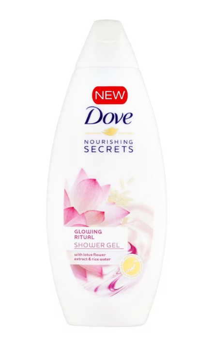 Душ гел Dove Secrets Glowing Ritual 500 мл с лотос и оризова вода
