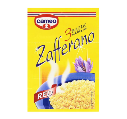 Опаковка шафран Cameo 3 х 10 г с луксозен дизайн и златист акцент