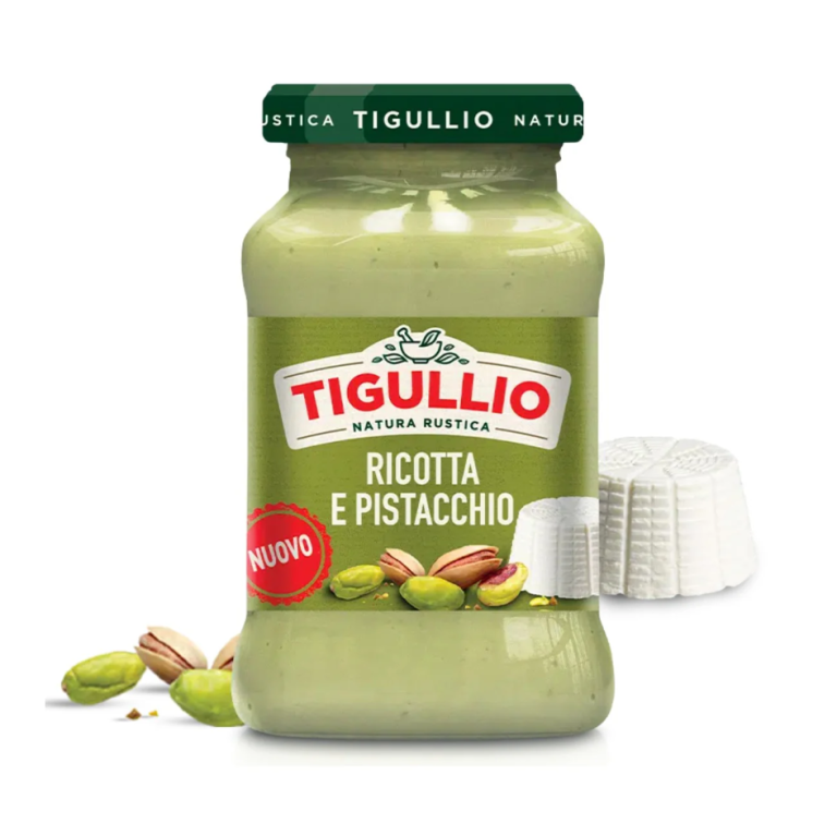 Буркан Песто Tigullio Рикота и Шамфъстък 190 г – елегантен дизайн и гурме вкус от Италия