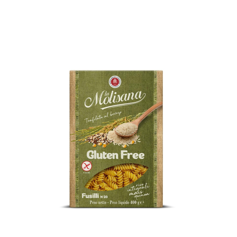 Пакет Паста La Molisana Fusilli N°28 Без Глутен 400 г – италианска глутенфри паста с спираловидна форма.