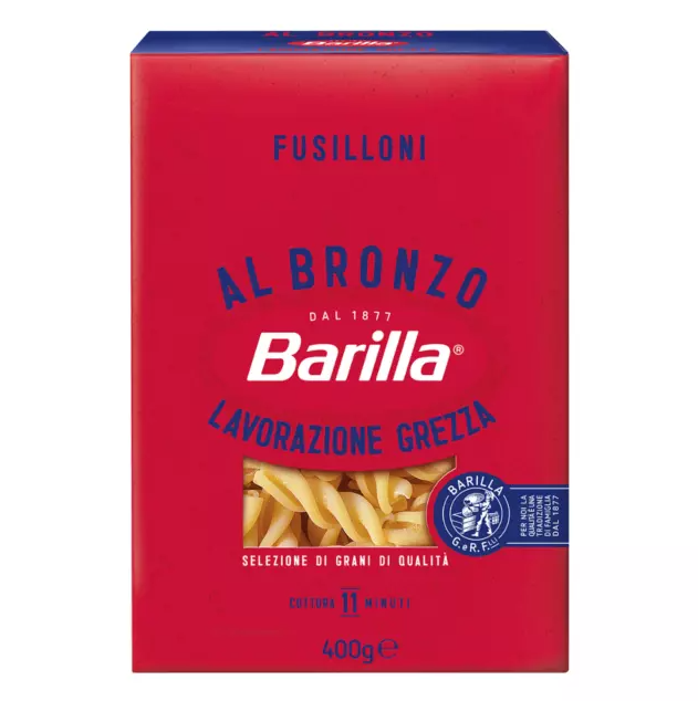 Опаковка фузили Barilla изтеглени на бронзова машина 400 г в кутия