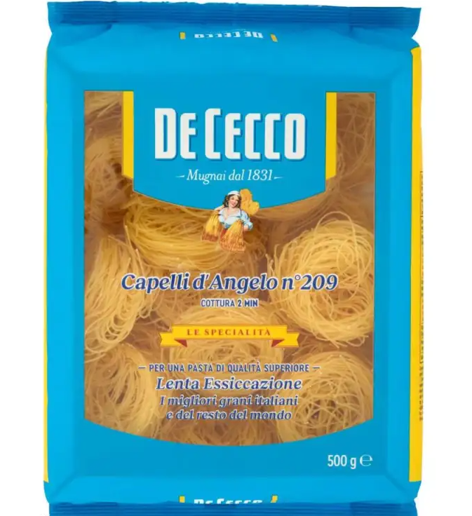 Опаковка DE Cecco Фиде Капелини N209 500 г.