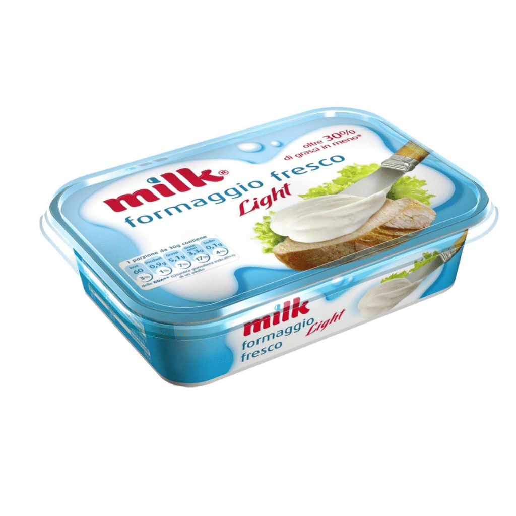 Кутия диетично прясно сирене за мазане MILK 200 г – леко и кремообразно българско сирене