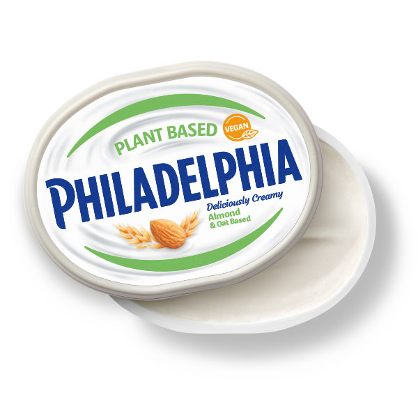 Веган крема сирене Philadelphia 145 г – с бадем и овес, без млечни.