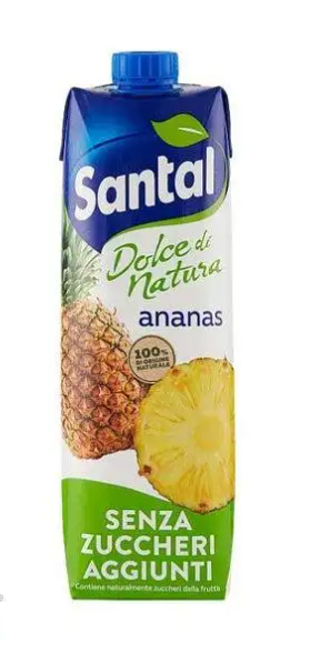 Бутилка 1 л сок Santal ананас без захар