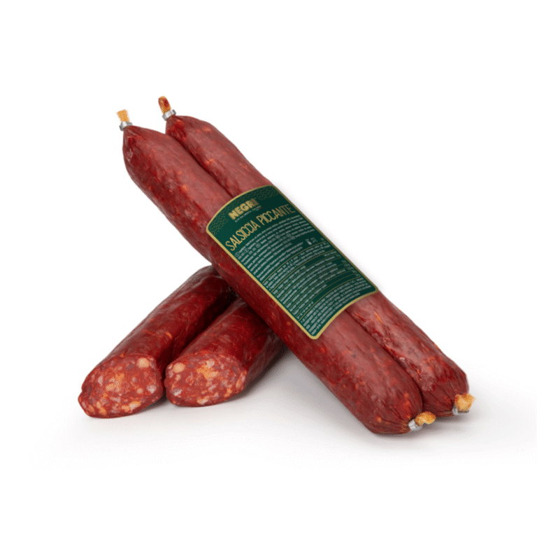 Пикантна наденица Negrisalumi Salsiccia Piccante, нарязана на кръгчета