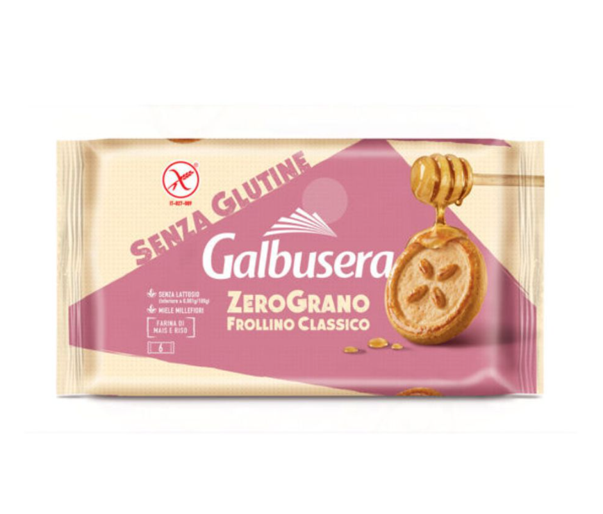 Бисквити Galbusera Zerograno Frollino Classico Без Глутен 220 г