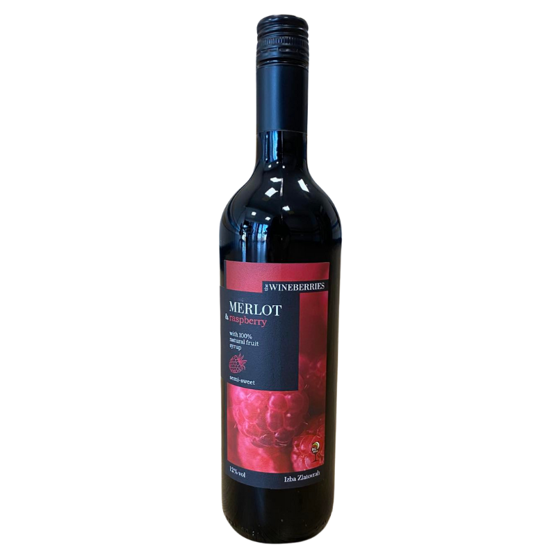 Ароматизирана Винена Напитка Wineberries Unfiltered Мерло и Малина 0,750 л