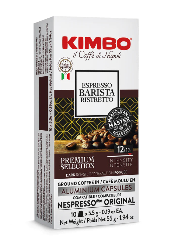 20561 Кафе Капсули Kimbo Espresso Ristretto, Съвместими с Nespresso®, 10 Бр.