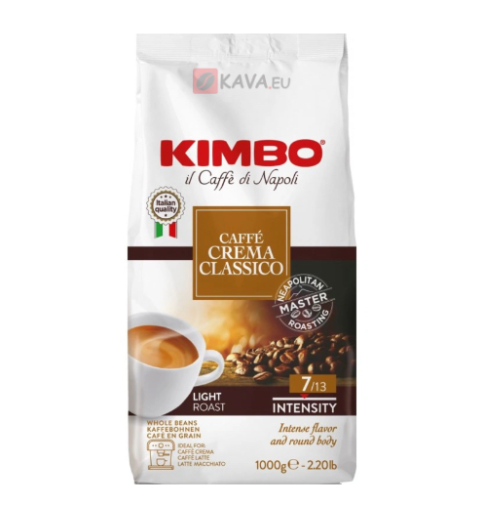 KIMBO CAFFE CREMA CLASSICO КАФЕ НА ЗЪРНА 1 КГ