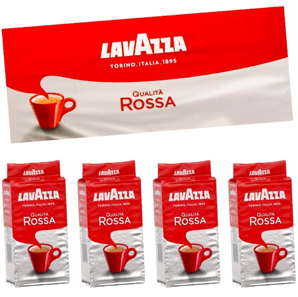 Мляно Кафе Lavazza Qualità Rossa – 4 х 250г / 1 кг