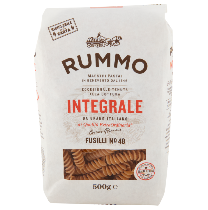 Паста Пълнозърнести Фузили Rummo n.48 Integrali 500 гр