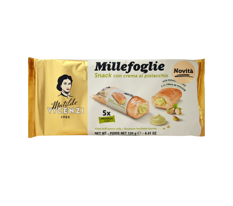 Десерт VICENZI Millefoglie с Крем от Шамфъстък 125 гр