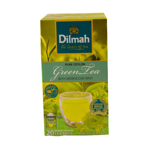 Чай Dilmah Цейлонски Зелен с Мароканска Мента 40 г
