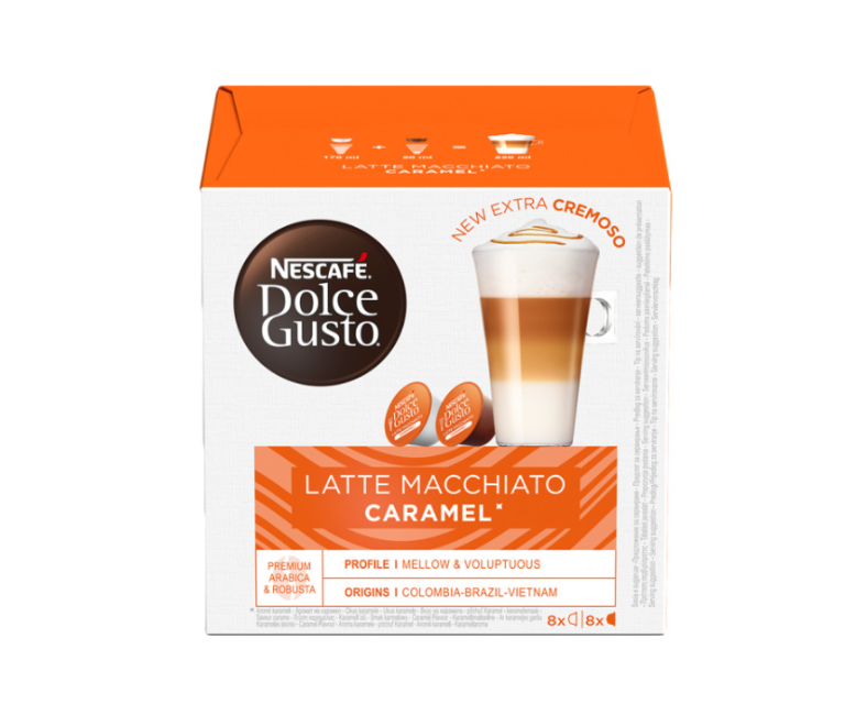 Кафе Капсули Nescafe Dolce Gusto Latte Macchiato Caramel 16 бр