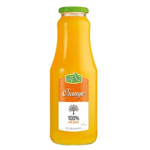 Сок 100% Greno Портокал 1 л