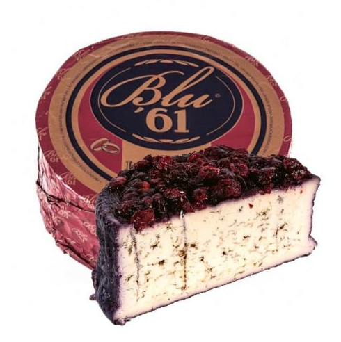 Синьо Сирене Blu'61 с вино Рабозо и червени боровинки