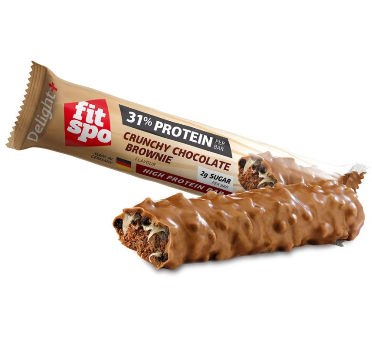 Протеинов Бар FitSpo Delight Крънчи Шоко Брауни Без Захар 60 г