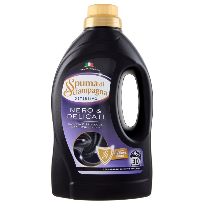 Течен Перилен Препарат Spuma di Sciampagna Detersivo Nero & Delicati 30 пранета 1350 мл