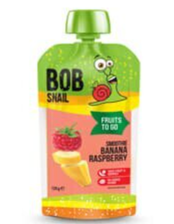 Смути Bob Snail Банан-Малина 120 г