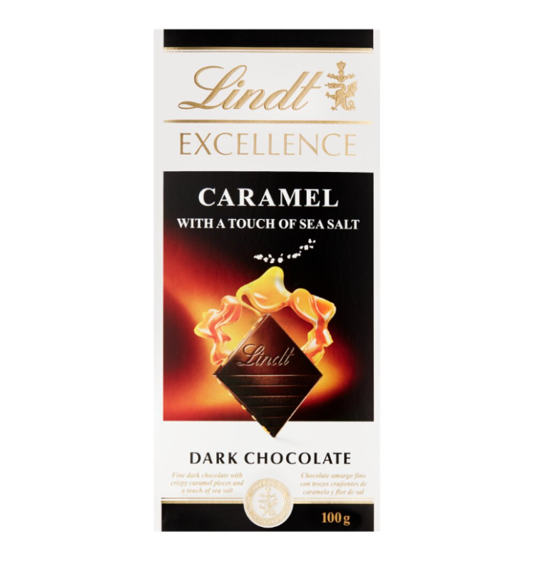 Lindt Excellence Шоколад Карамел и Морска Сол 100 г